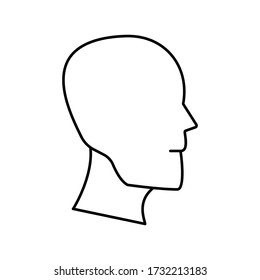 head vector icon, flat design best vector icon.eps 10