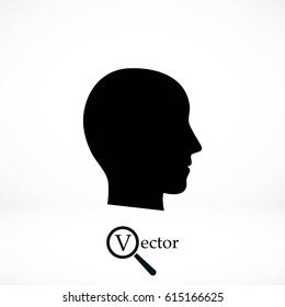 head vector icon, flat design best vector icon