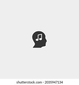 Símbolo de ilustración de icono del vector de cabezal