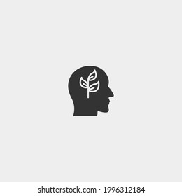 Head vector icon for web and design