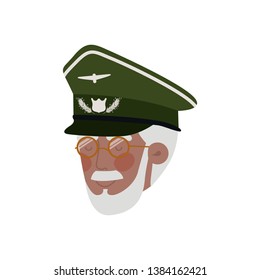 head of veteran pilot avatar character