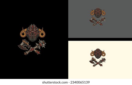 diseño de mascota vectorial de la cabeza