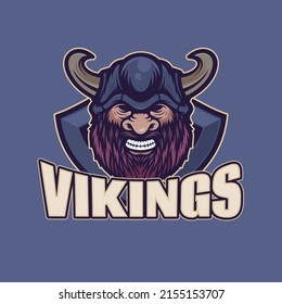 THE HEAD OF VIKINGS LOGO