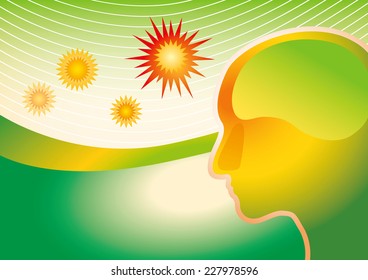 head and virus. 