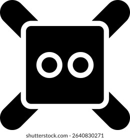 head watercooler icon glyph style design