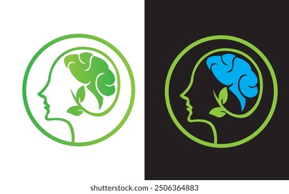 Head wellness logo icon design vector