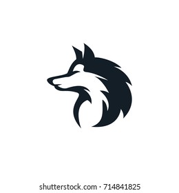 Head Wolf Logo Stock Vector (Royalty Free) 714841825 | Shutterstock