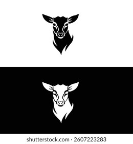 head of a wolf logo design