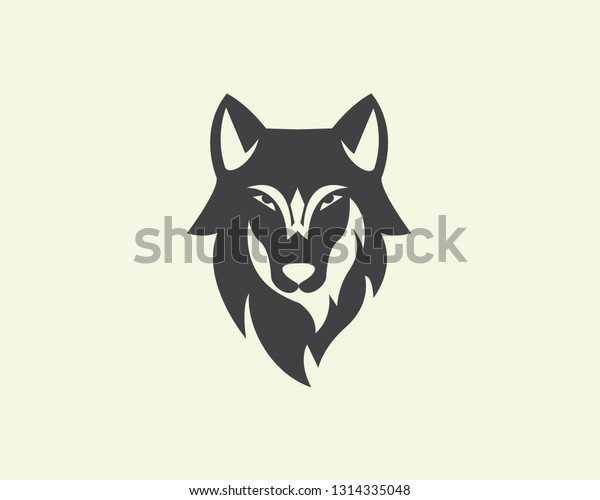 Head Wolf Logo Design Inspiration Stock Vector Royalty Free