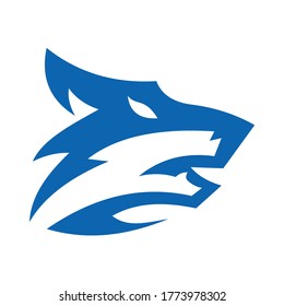 Head Wolf Logo Design Template
