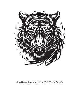 Head of a wolf. Styling the head for your design. Vector illustration, isolated objects. eps 10