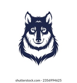 Head Wolf vector illustration design. Head Wolf logo design Template.