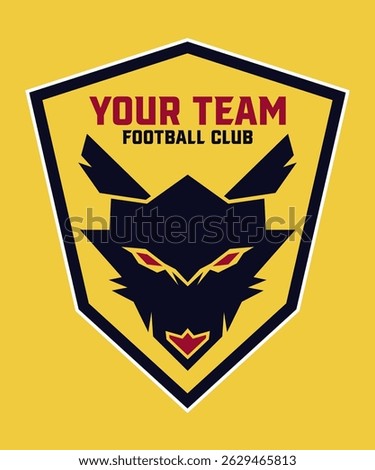 Head wolves logo. Ready to your brand team football iconic logo