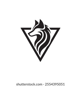 head of wolves logo template wolves icon illustration
