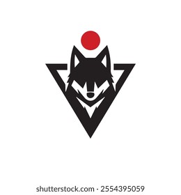 head of wolves logo template wolves icon illustration