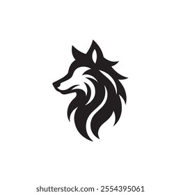 head of wolves logo template wolves icon illustration