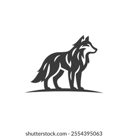 head of wolves logo template wolves icon illustration