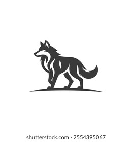 head of wolves logo template wolves icon illustration