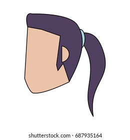 head of woman avatar icon image 
