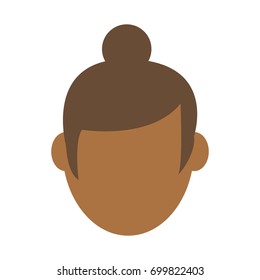 head of woman avatar icon image 