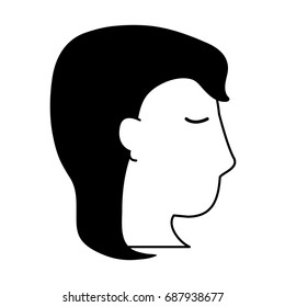 head of woman sideview icon image 