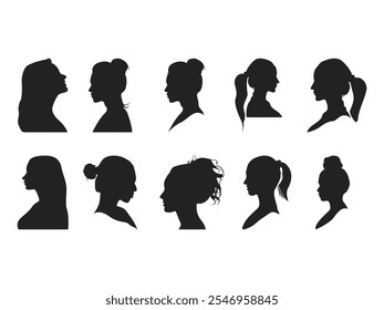 Head Women Art Element Set