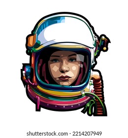 head women wearing helmet scuba