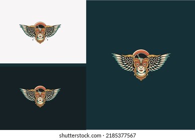 head women and wings vector illustration design