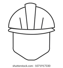 head worker with helmet avatar