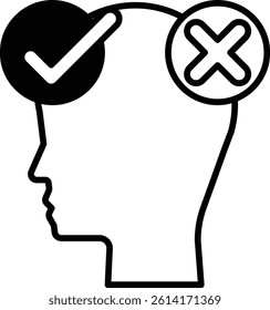 A head with a X on it
