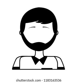 head young man avatar character