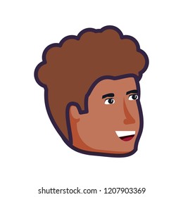 head of young man avatar character