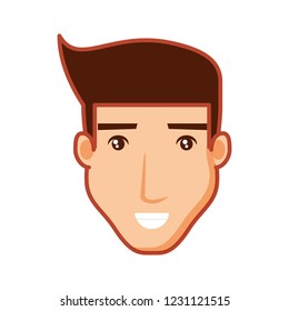 head of young man avatar character