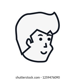 head of young man avatar character