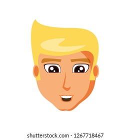 head of young man avatar character