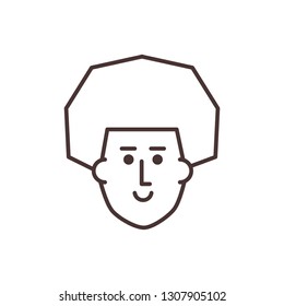 head of young man avatar character