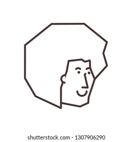 head of young man avatar character