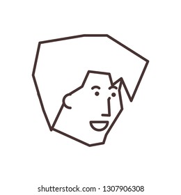 head of young man avatar character