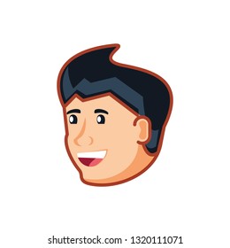 head young man avatar character