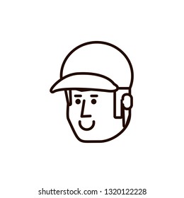 head of young man avatar character