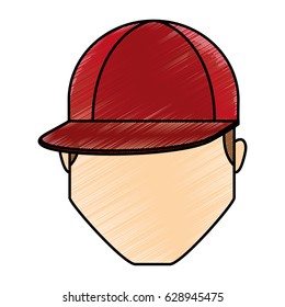 head young man icon