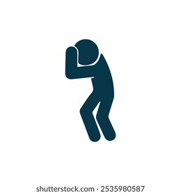 Kopfschmerzen Clipart Vektorsymbol anpassbar