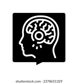 headache diagnosis neurologist glyph icon vector. headache diagnosis neurologist sign. isolated symbol illustration