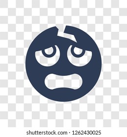 Headache emoji icon. Trendy Headache emoji logo concept on transparent background from Emoji collection