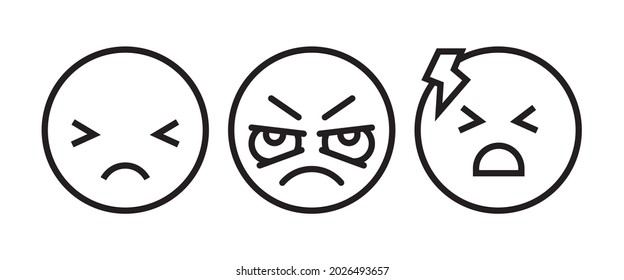 Headache glyph icon. Anger irritation. Frustration. Nervous tension. Aggression. Occupational stress. Emotional stress symptom. Negative space, editable stroke, flat design style isolated on white