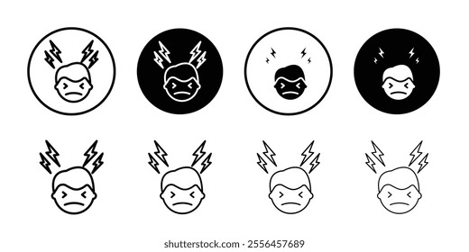 Headache icon icon Art design illustration