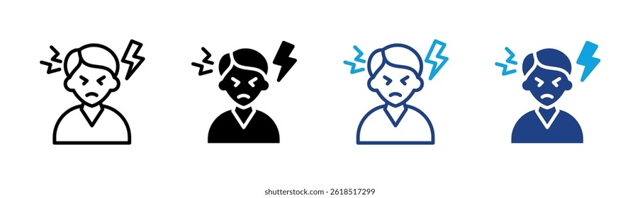 Headache Icon Element For Design