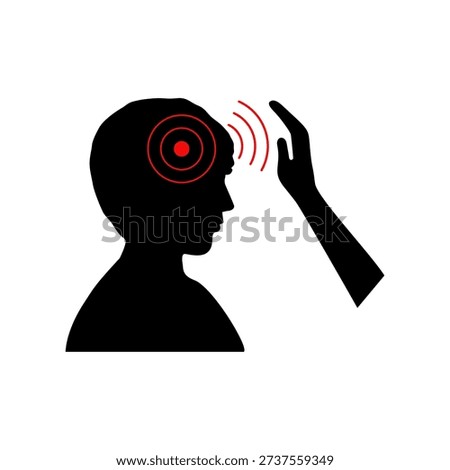 Headache icon. Flat vector illustration design for apps, web and digital design.