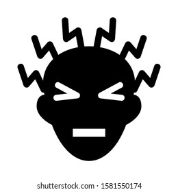 headache icon isolated sign symbol vector illustration - high quality black style vector icons
