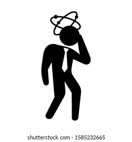 headache icon isolated sign symbol vector illustration - high quality black style vector icons
